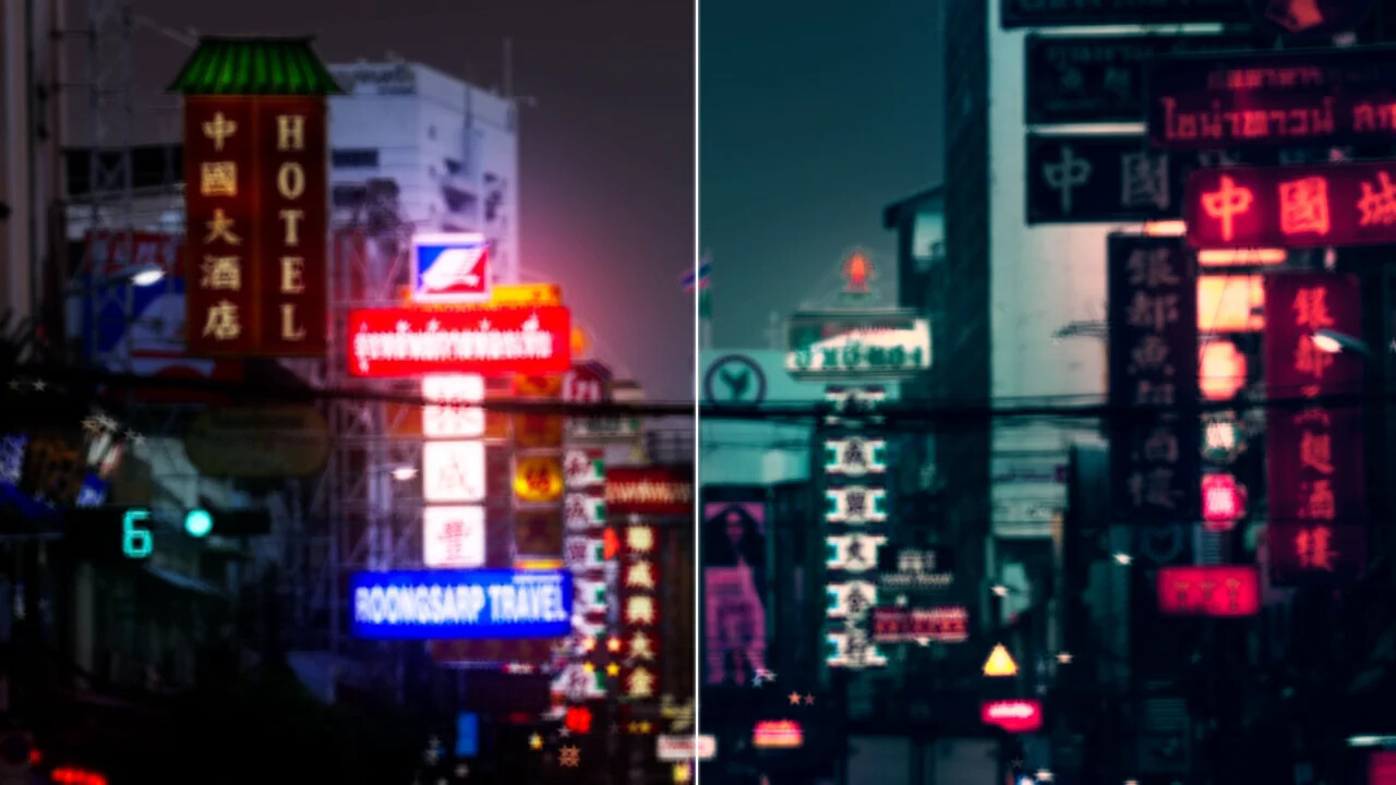 Cyber City color grading preset