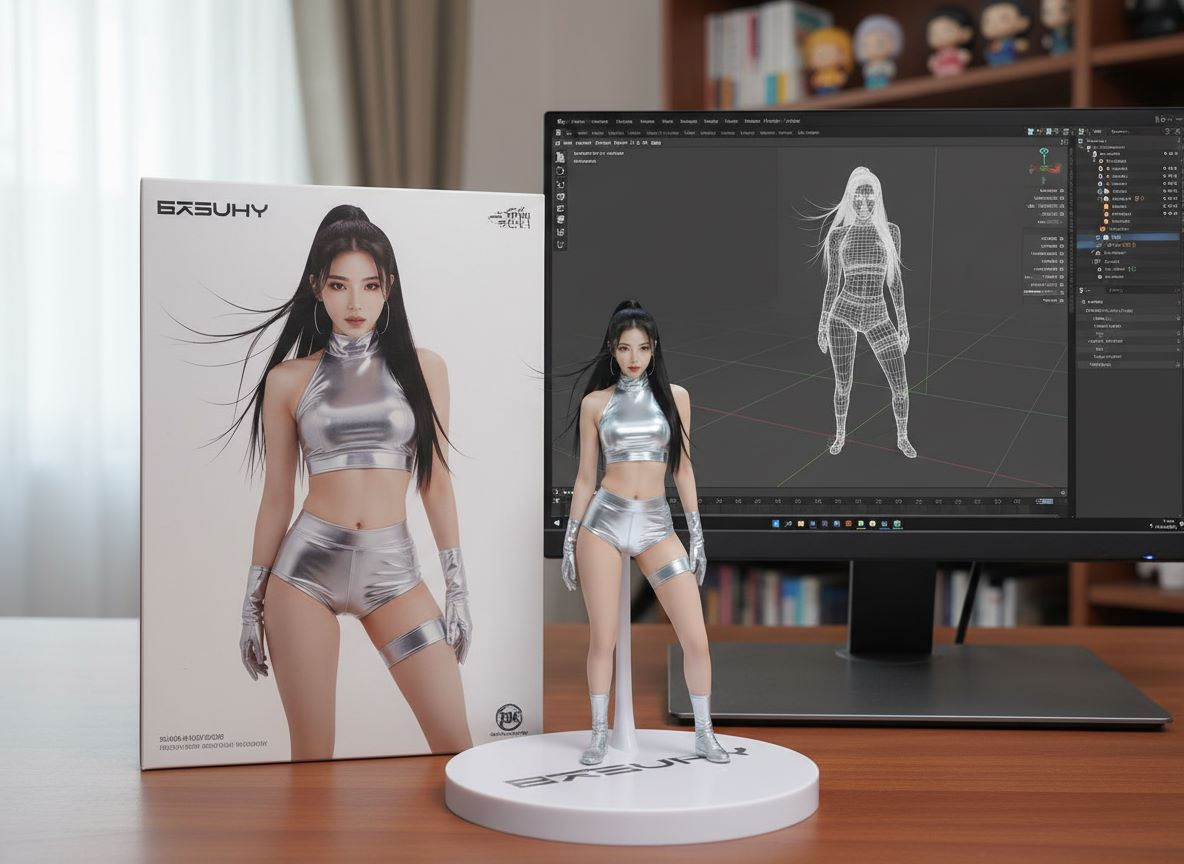 Nano Banana 2 Lite example: character figure product shot