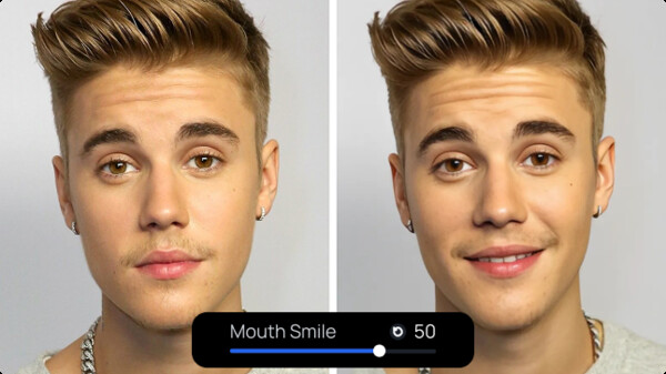 AI Face Editor before and after