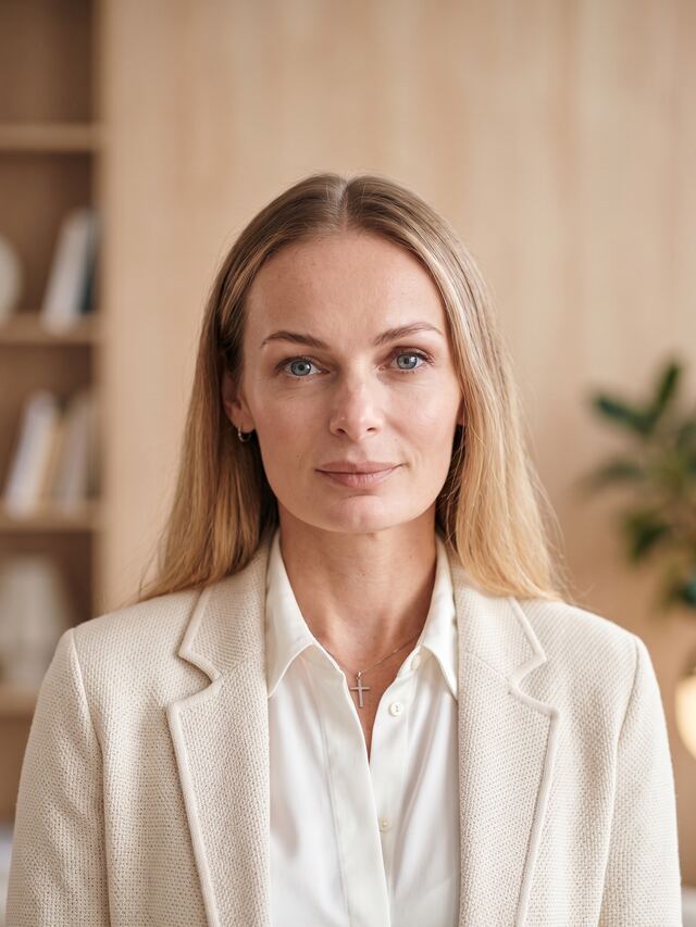 AI generated female headshot from Business Casual AI Headshot Generator