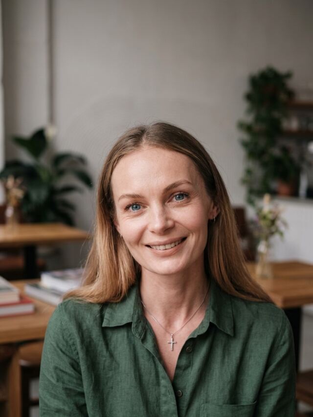 AI generated female headshot from AI Headshot Generator for Dating Apps