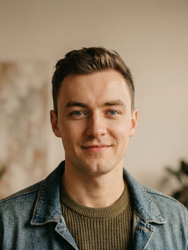 AI generated male headshot from AI Profile Picture Generator for Instagram