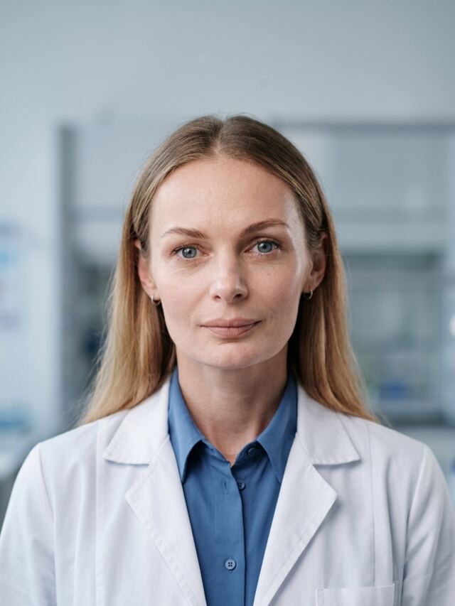AI generated female headshot from AI Headshot Generator in Lab Coat