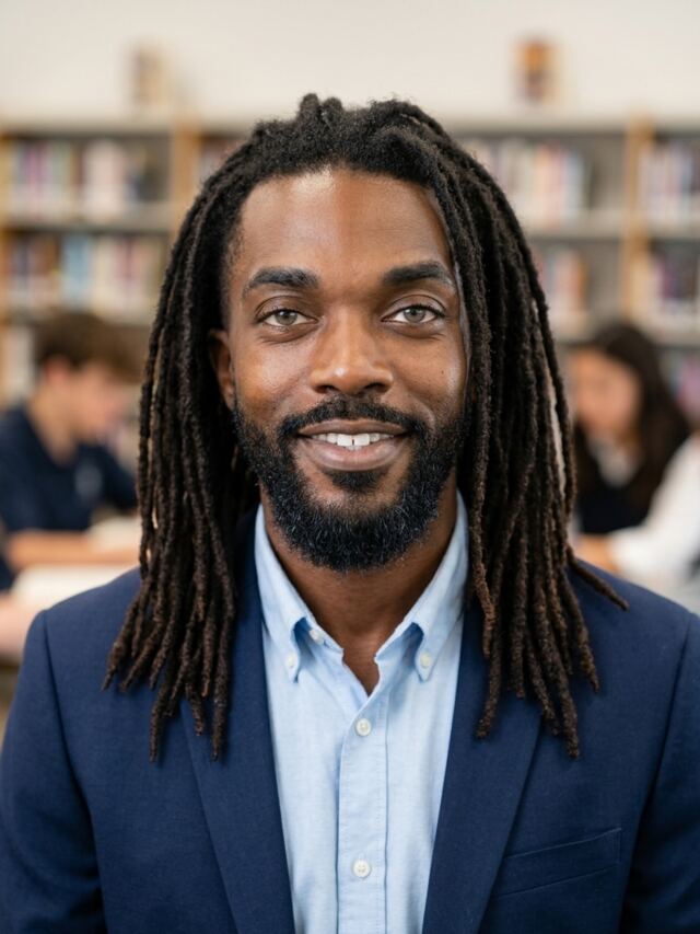 AI generated male headshot from AI Headshot Generator for Teachers