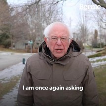 Bernie Once Again Asking
