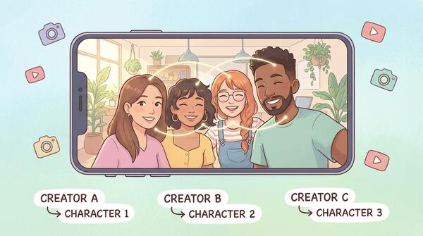 Multi-creator TikToks