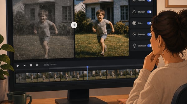 Restore old home movies