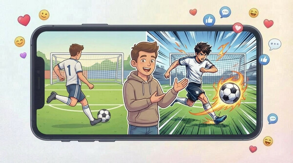 Stylize sports highlights