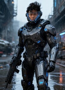 Cyberpunk Soldier